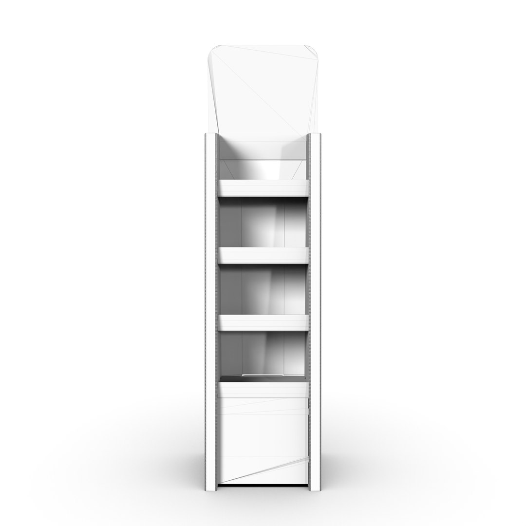 Point Of Sale Cardboard Display Stand 3D Model - TurboSquid 2315369