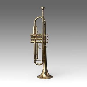 3d model trumpet musical instruments