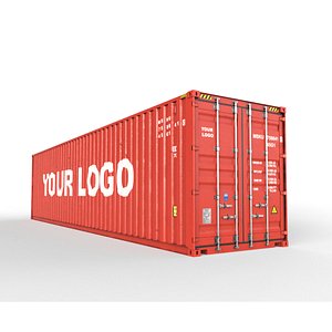 Generic container 40feet high Cube- PSD edit