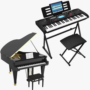 Two Pianos Collection 3D