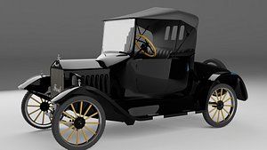 1924 Ford Model T with interior