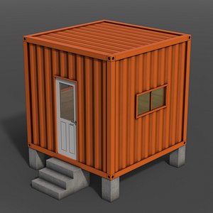 3D PBR Container House BA V3