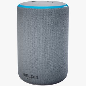 Smart Speaker Amazon Echo Plus Generation 2  White Skin 3D
