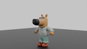 Just a Chill Guy Dog Rigged