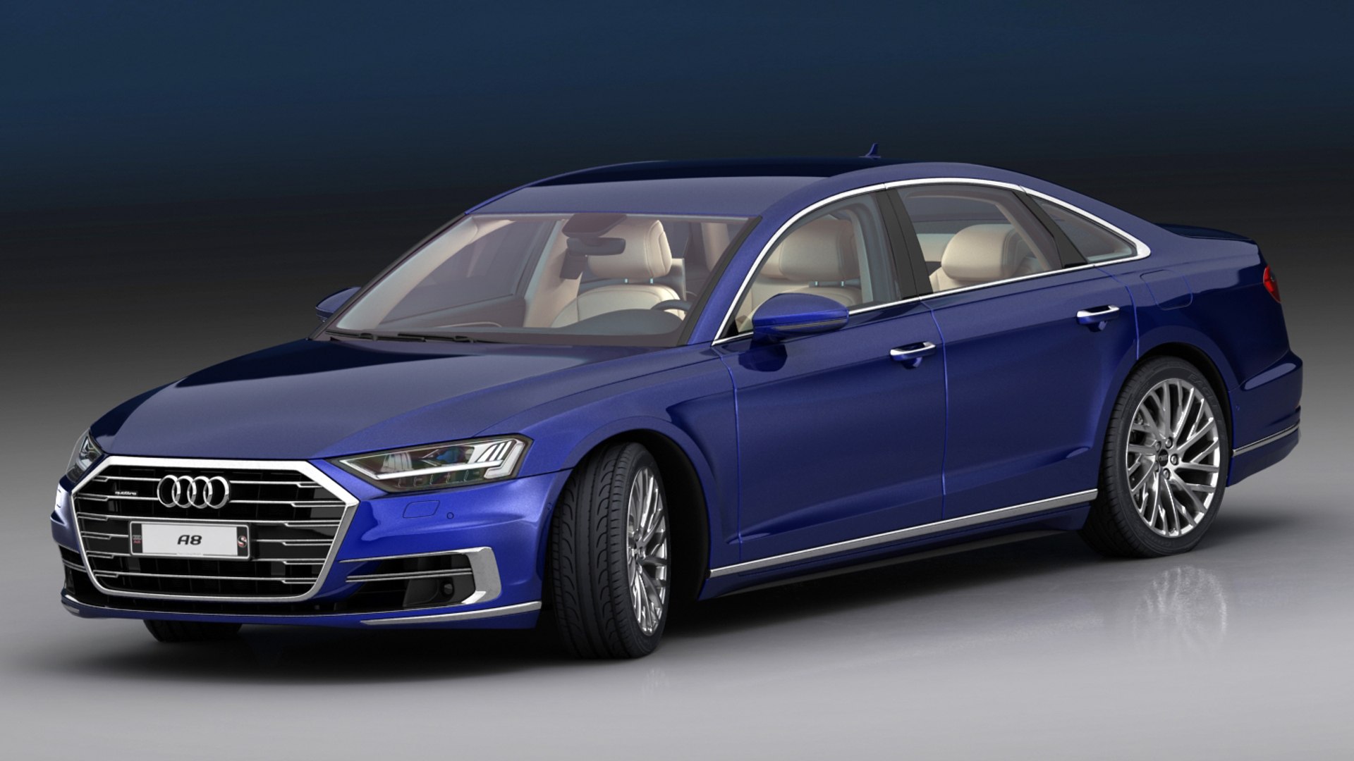 3d Model Audi A8 2019 - Turbosquid 1333110