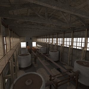 abandoned industrial building obj