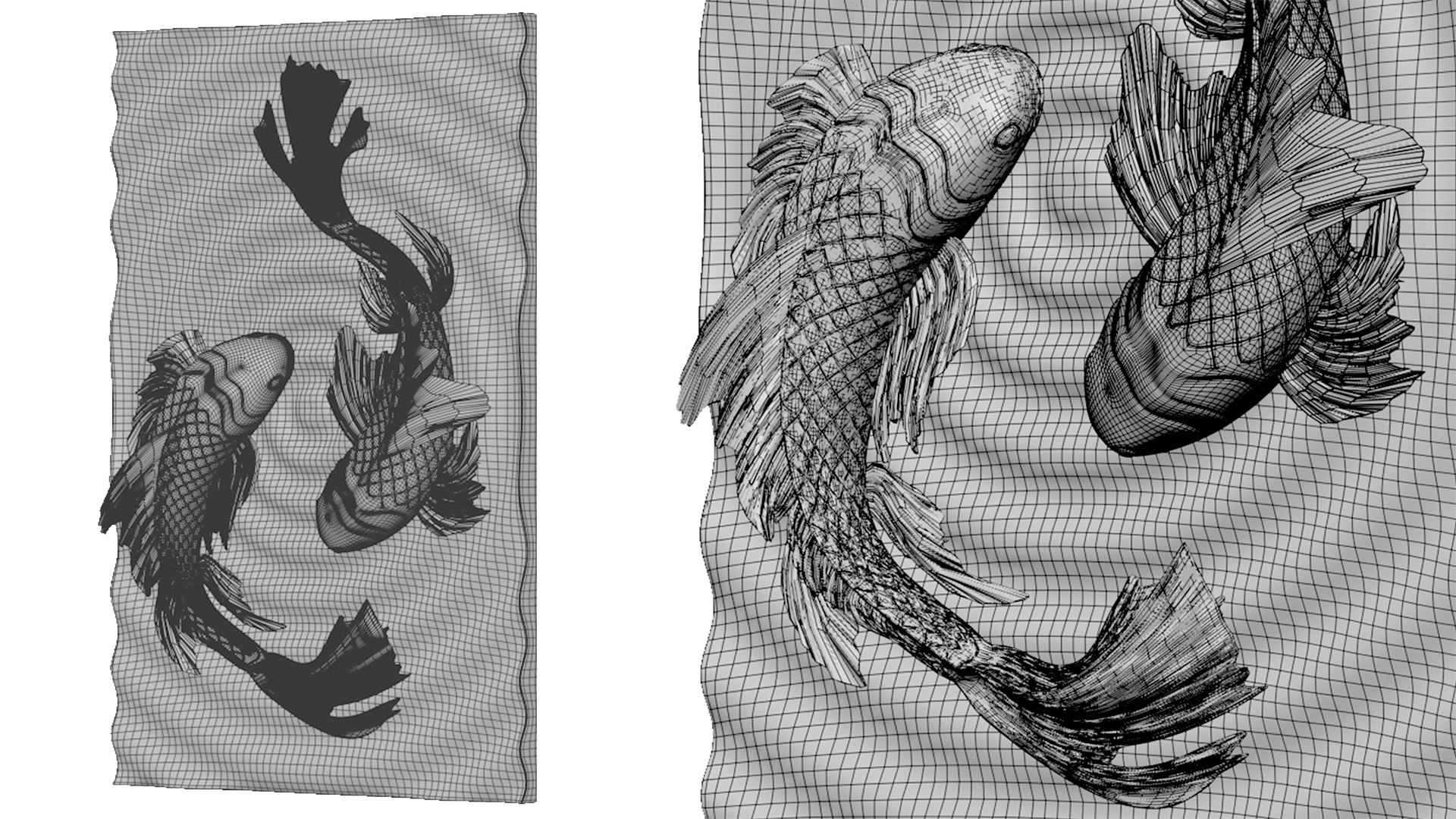 3D Model Decorative Panel Fish - TurboSquid 2341171