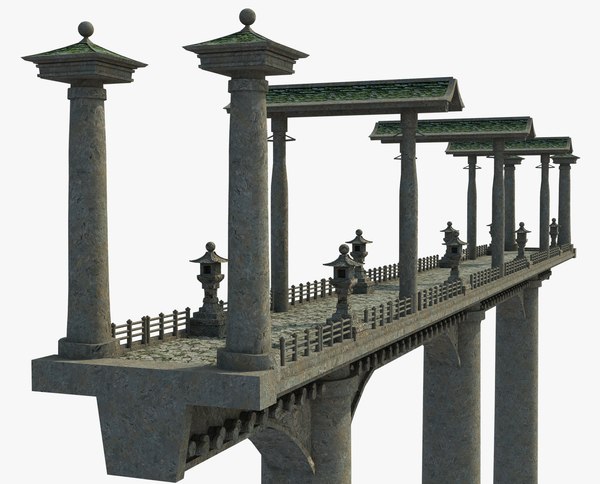 3D Fantasy Asian Bridge v5