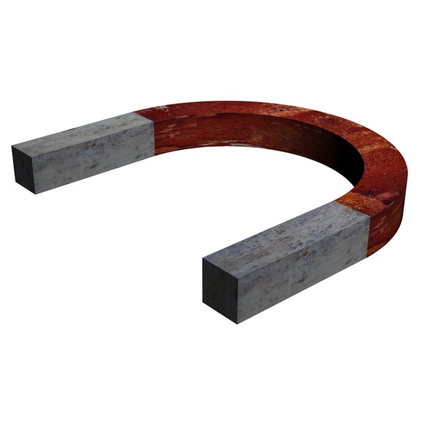 3D model magnet rusty