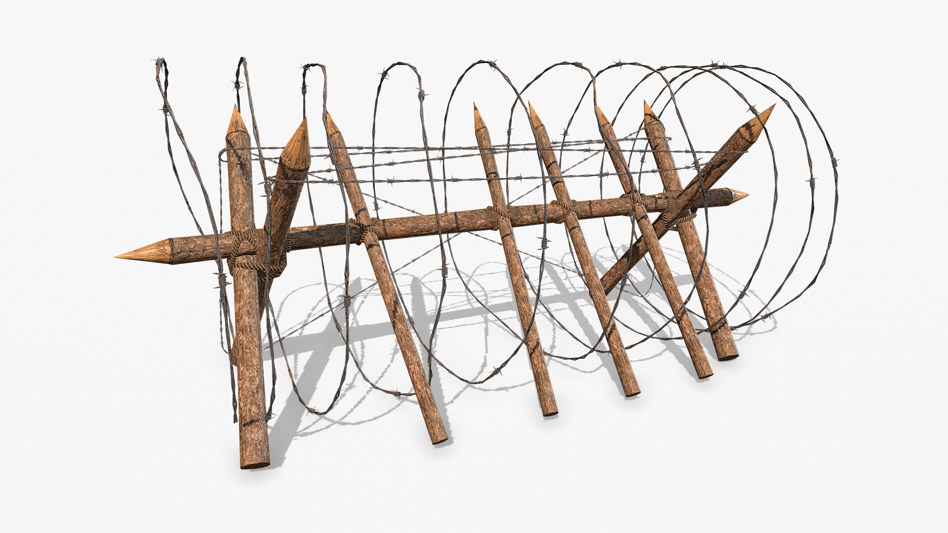 3D barbed wire obstacle pbr https://p.turbosquid.com/ts-thumb/Ra/AYPraV/NaeCXqF8/barbedwireobstacle_09/jpg/1571750816/1920x1080/fit_q87/ff1330e7b0e92bf44194c71ac310bed22f00a777/barbedwireobstacle_09.jpg