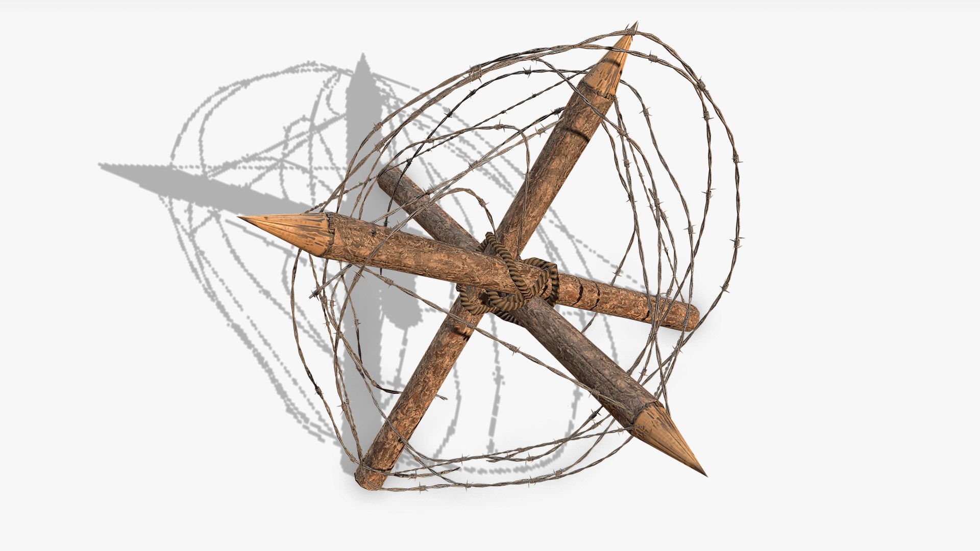 3D barbed wire obstacle pbr https://p.turbosquid.com/ts-thumb/Ra/AYPraV/V2dB32KC/barbedwireobstacle_04/jpg/1571750816/1920x1080/fit_q87/171f52f6a29f9cb9e3df5c6d7baace8830f070cf/barbedwireobstacle_04.jpg