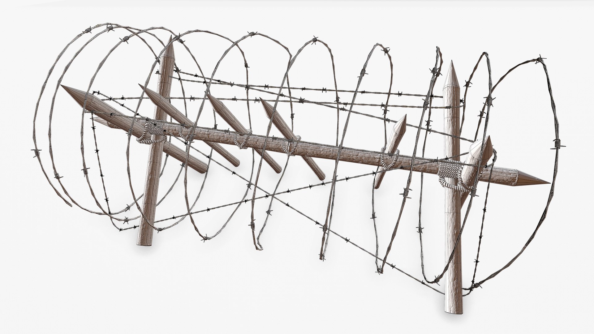 3D barbed wire obstacle pbr https://p.turbosquid.com/ts-thumb/Ra/AYPraV/fu6dCc4f/barbedwireobstacle_012/jpg/1571750816/1920x1080/fit_q87/f809d9e82048237100351fe9546b67f9a730abf0/barbedwireobstacle_012.jpg