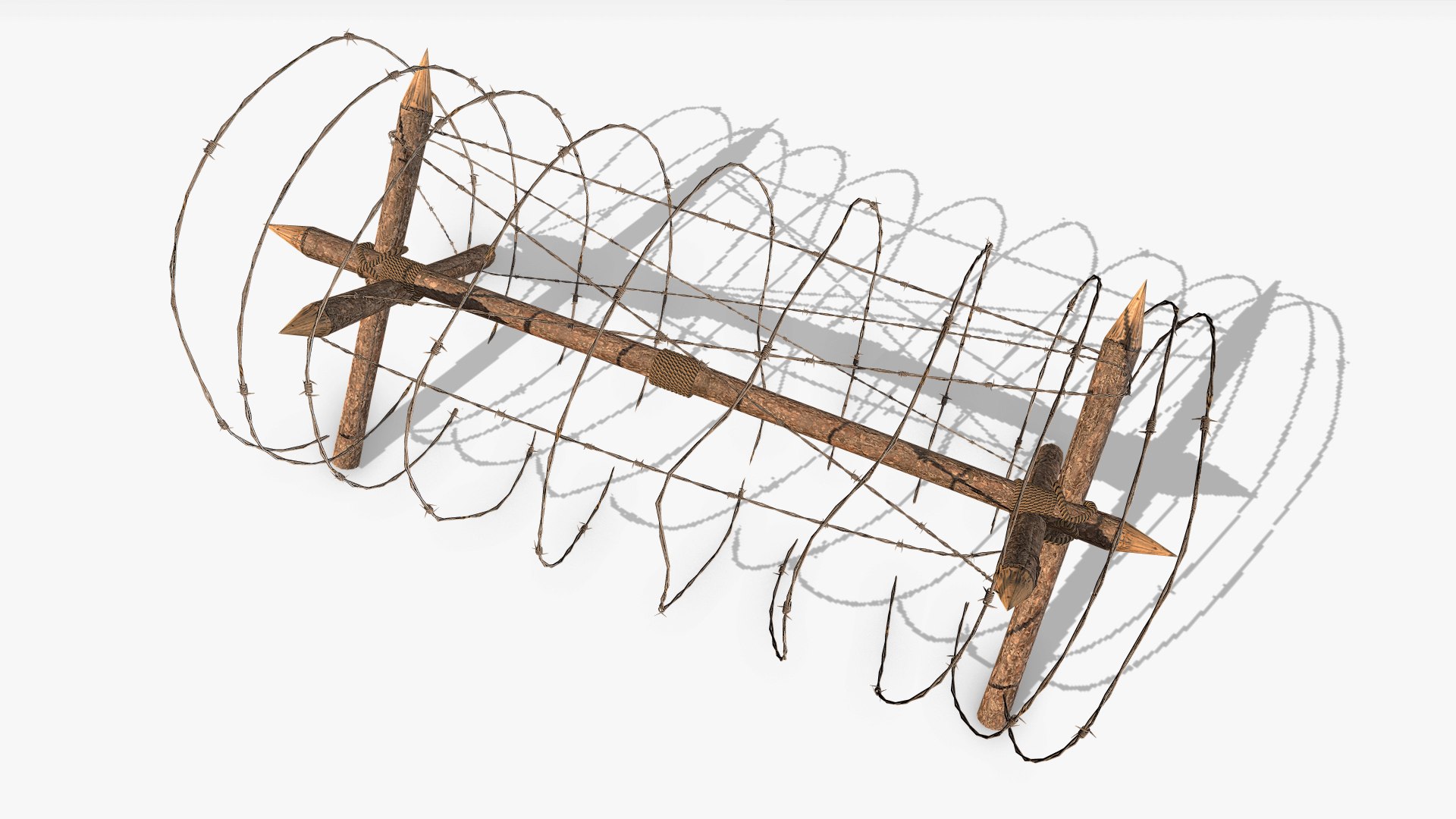 3D barbed wire obstacle pbr https://p.turbosquid.com/ts-thumb/Ra/AYPraV/lcNsV9ce/barbedwireobstacle_06/jpg/1571750816/1920x1080/fit_q87/630718a7a3d63d2bfcb0d2b331c5ca6e86f1430f/barbedwireobstacle_06.jpg