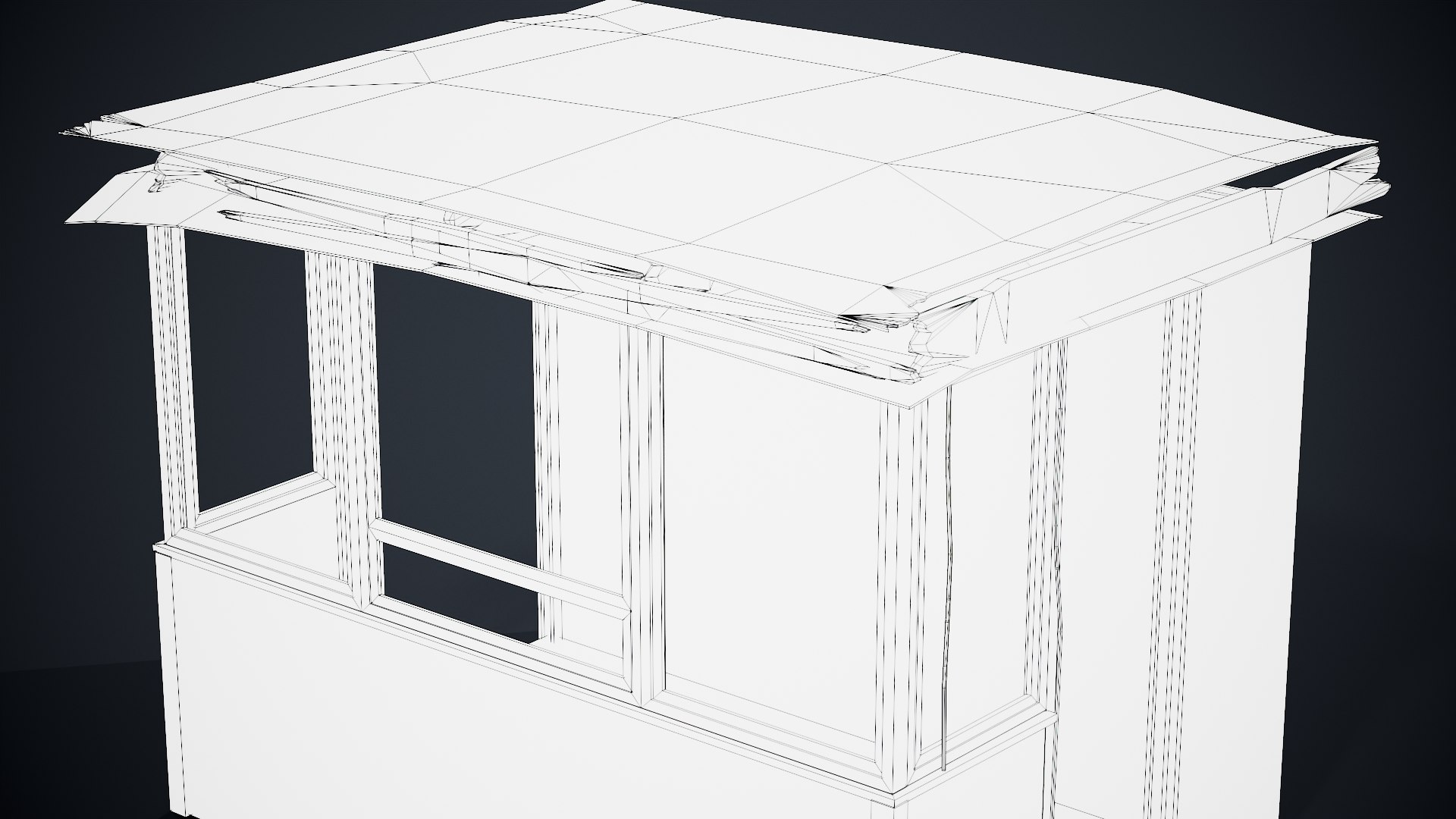 3D Kiosk Destroyed GameReady LODs https://p.turbosquid.com/ts-thumb/Ra/AuFcxJ/Iv/wire1/png/1632056573/1920x1080/fit_q87/93f288ba33a89ceb604a73428001011db5dd071c/wire1.jpg