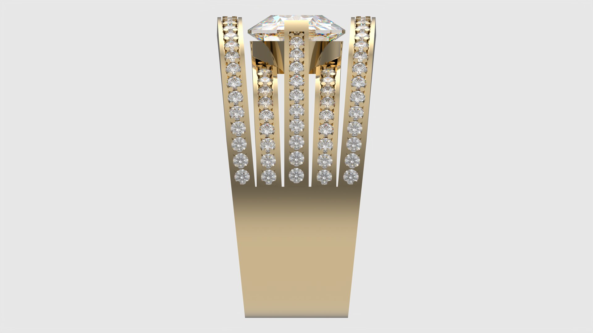 Triple Band Sapphire Ring JDBCo 3D - TurboSquid 2338726