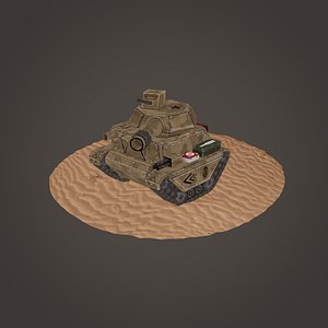stylized tank