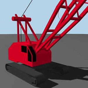 construction crane 3d max