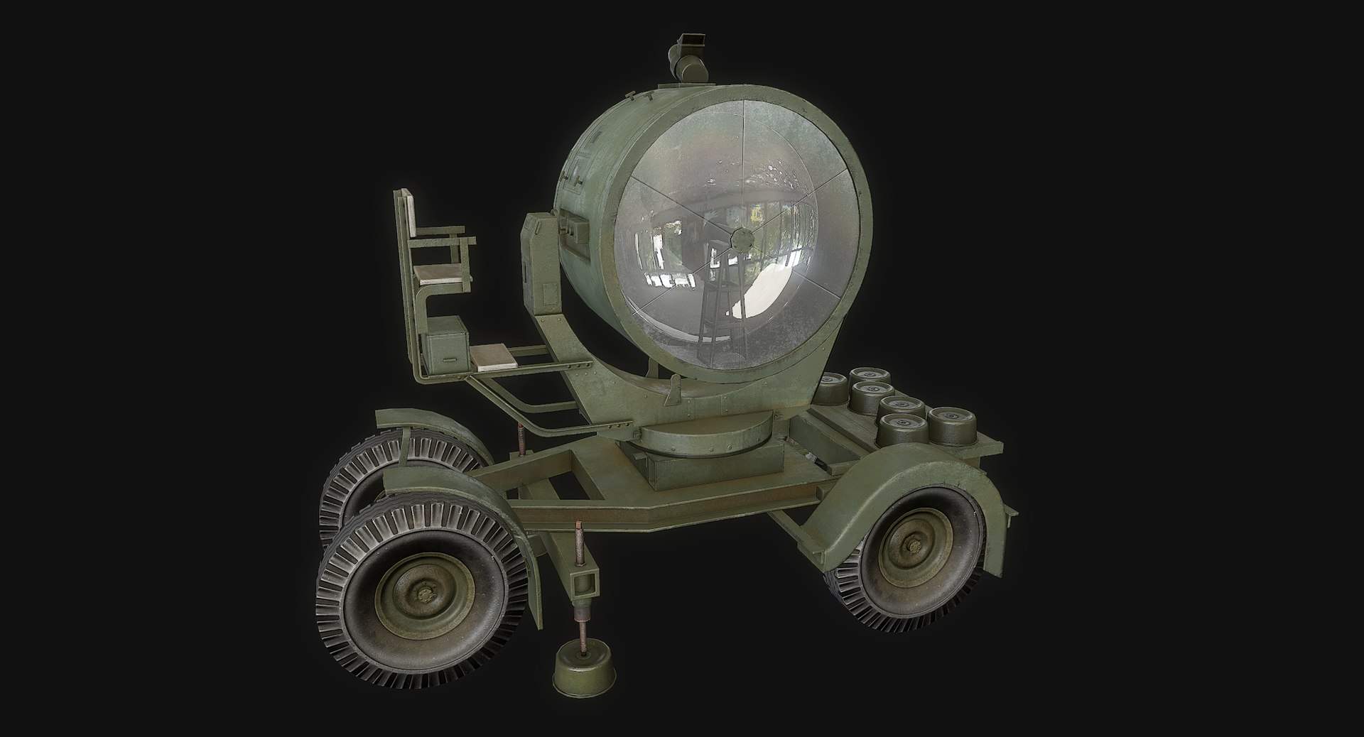 Searchlight Asset Polys 3d Model