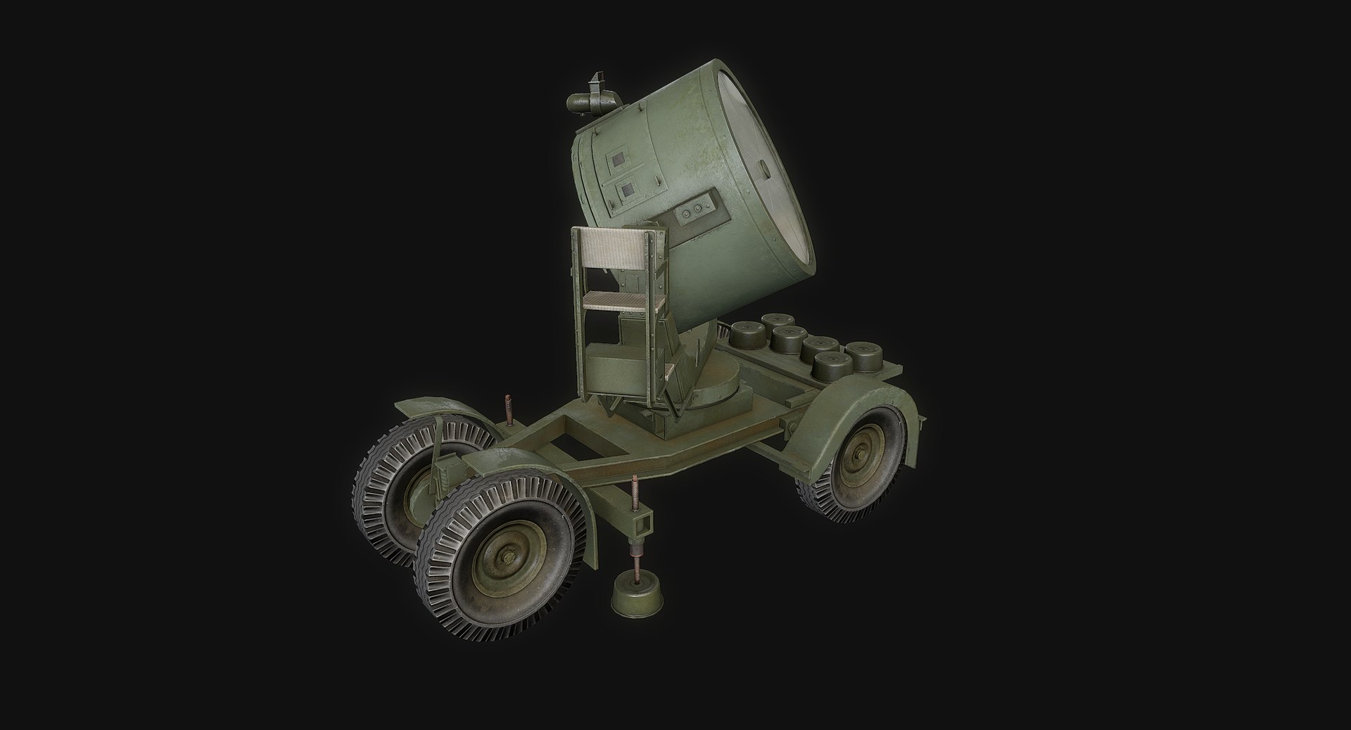Searchlight Asset Polys 3d Model
