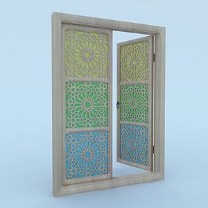 3D traditional moroccan window