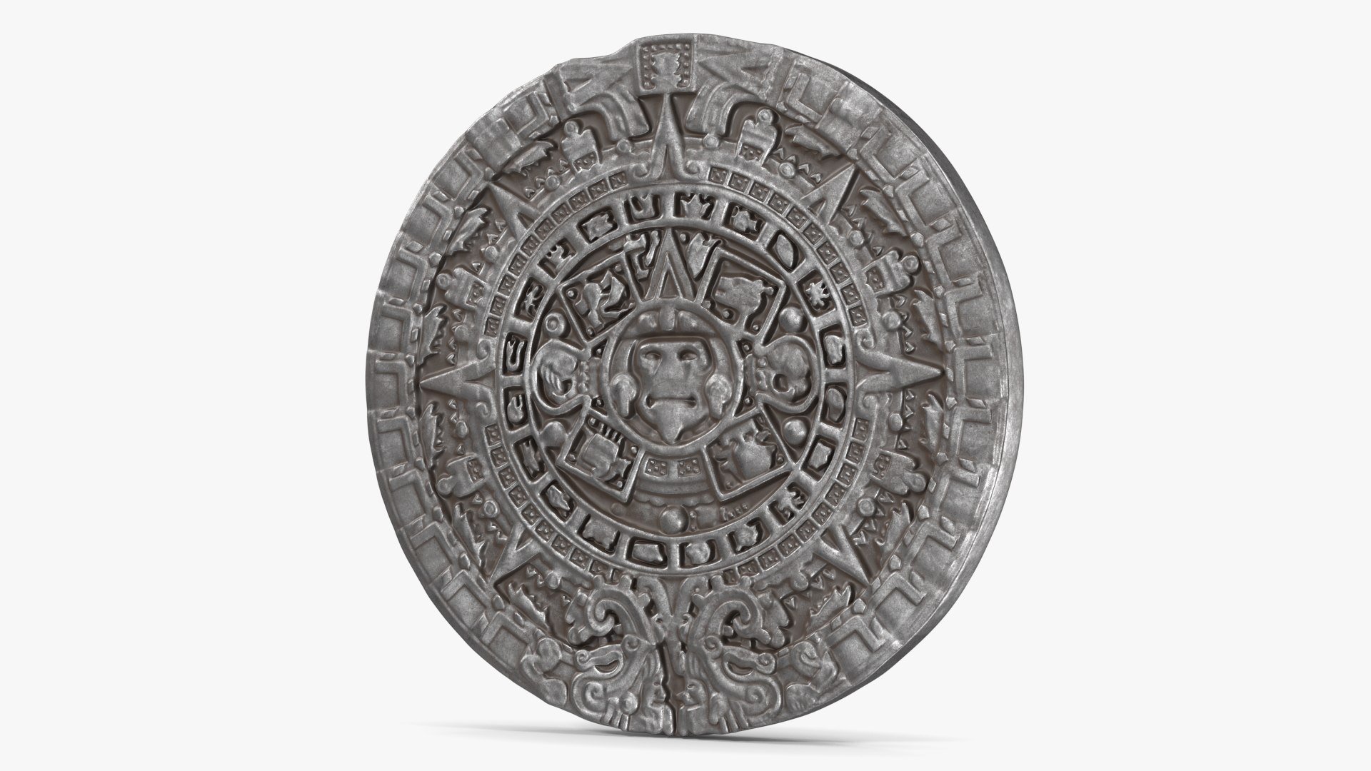 Maya Calendar Metall 3D model preview
