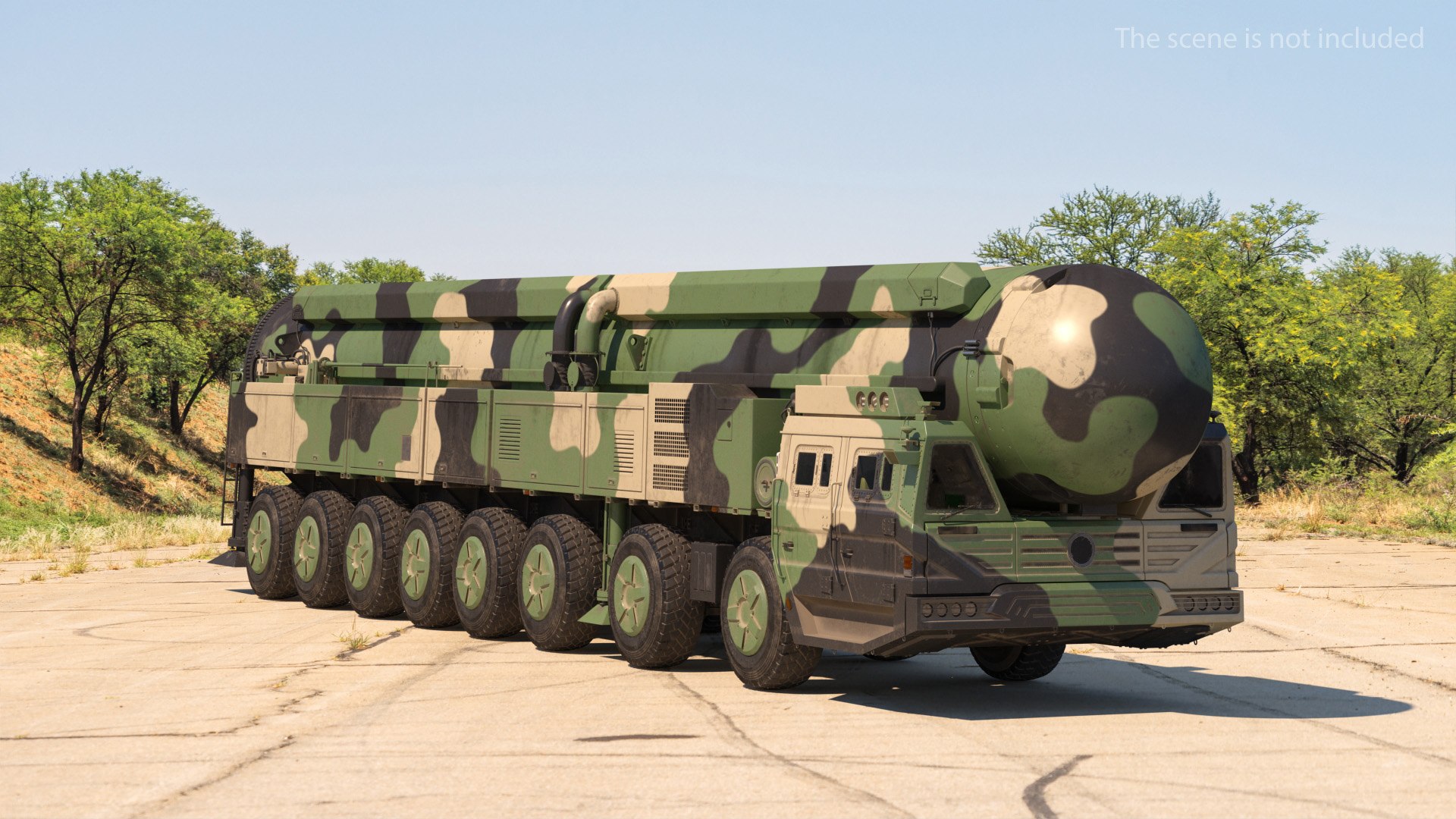 ICBM Launch Vehicle Dusty 3D model preview