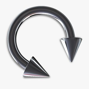 3ds horseshoe piercing cone