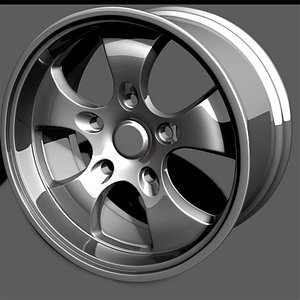 custom wheel 3d model