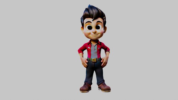 Cartoon Boy - Badboy 3D model