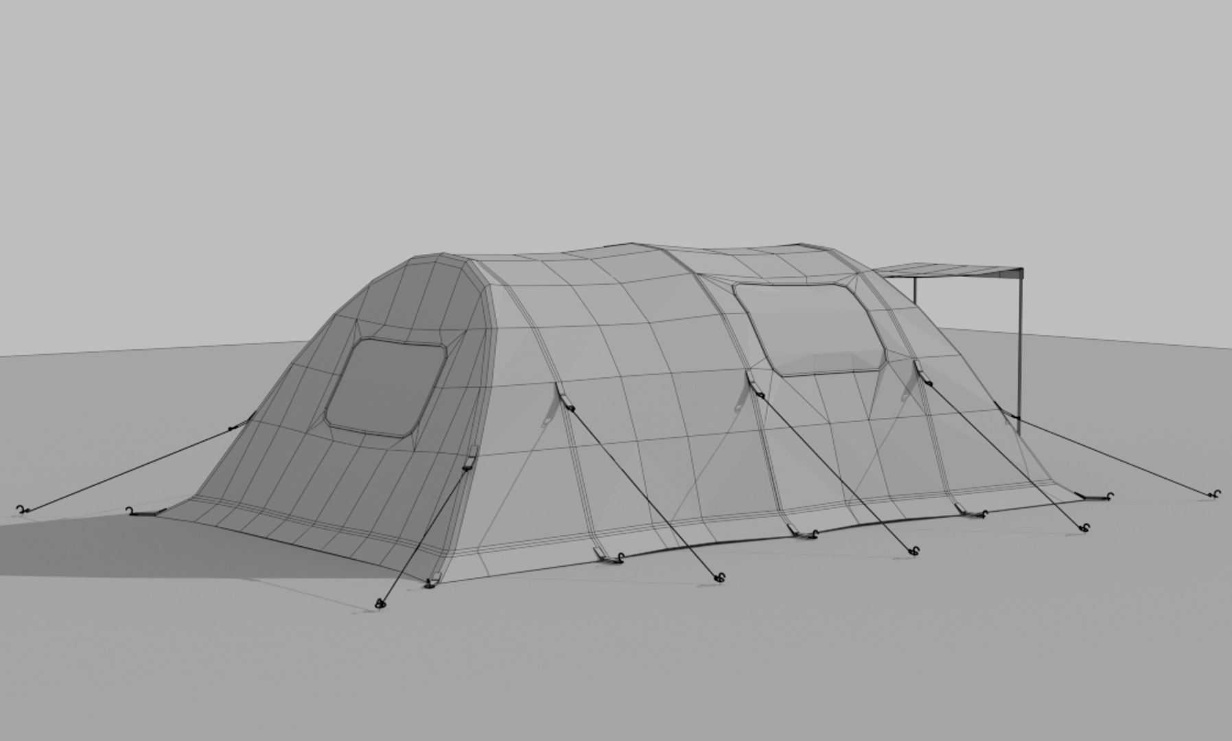 3d Camping Tent Model