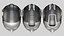 Collection de têtes de femme robot
