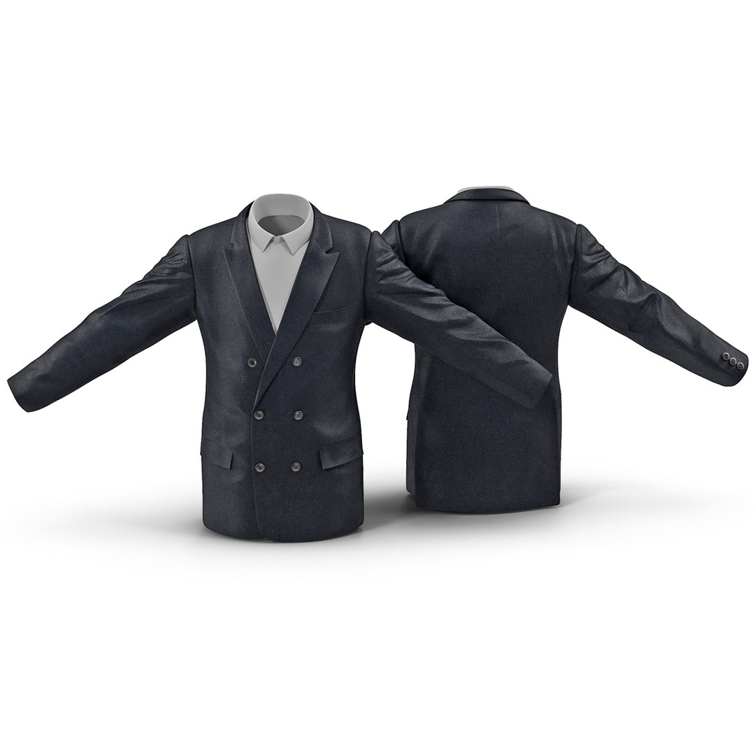 Mens Suit Jacket 5 3D Model 3D model preview