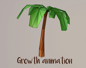 Low Poly Palm tree
