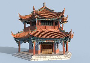 3D Chinese Building 30 model
