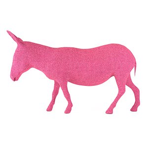 3D Fabric Donkey model