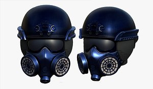 helmet sci fi 3D model