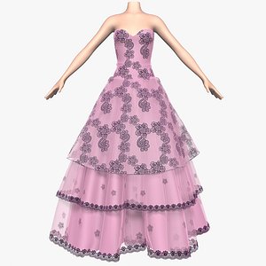 3ds max wedding dress 009