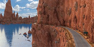 road cliff 3D model