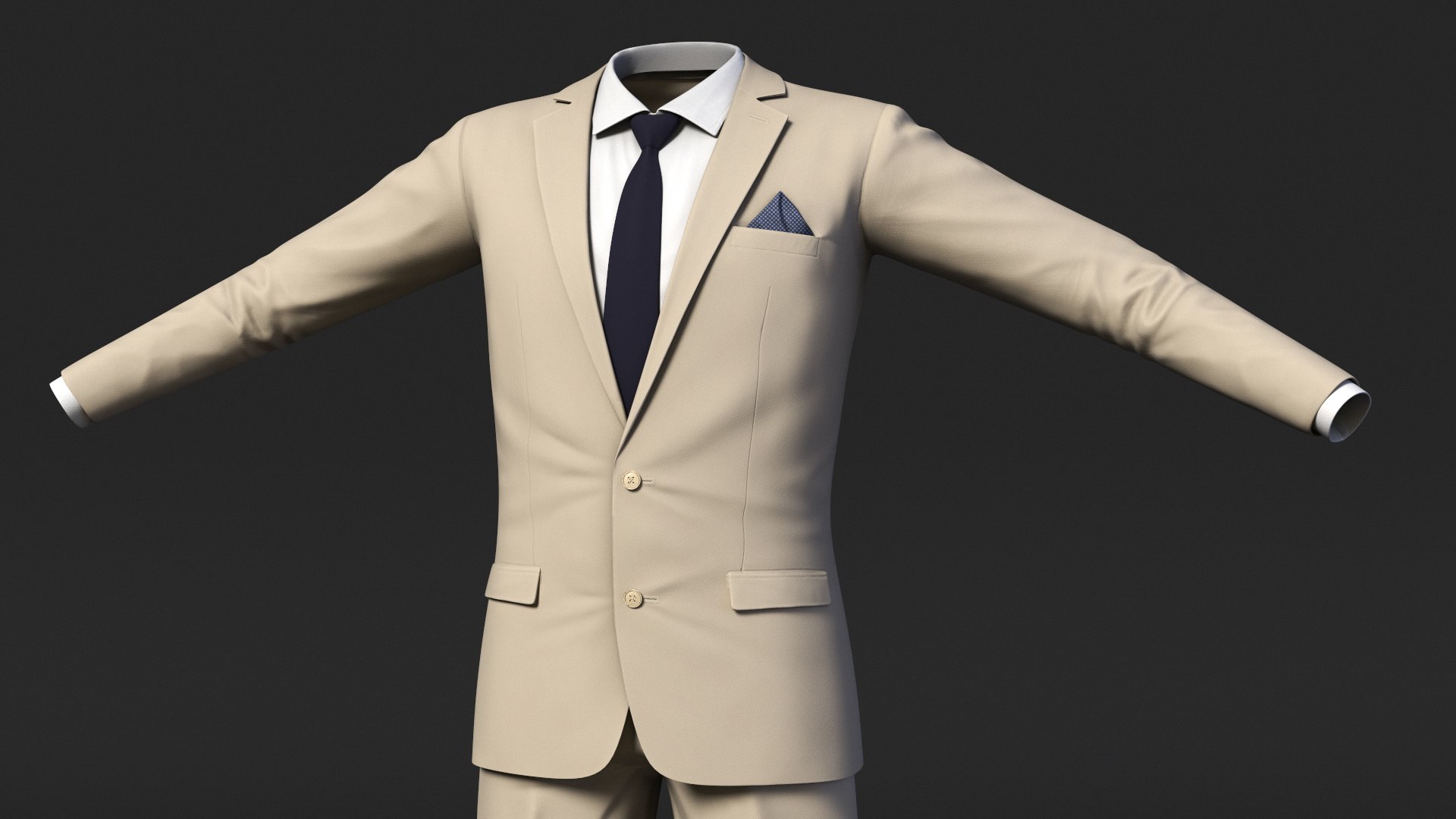 Beige Men Suit 3D model https://p.turbosquid.com/ts-thumb/Ra/zW98H0/wa/beigemensuitc4dmodel008/jpg/1695709347/1920x1080/fit_q87/fffd235fa9242daca67639a12b018374ef8e7bb8/beigemensuitc4dmodel008.jpg