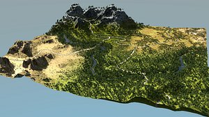 scene biomes blender 3D model