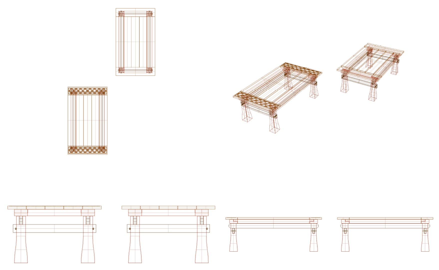 Free medieval tables model - TurboSquid 1400021