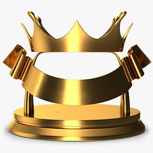 3D trophy crown