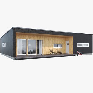 3d realistic house model