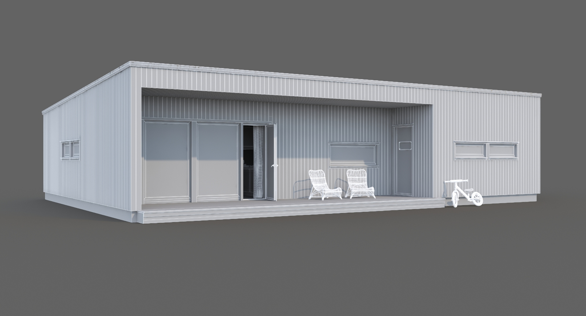 3D Realistic House Siding Black Model - TurboSquid 1378816
