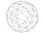 Wireframe Shape Snub Dodecahedron