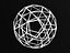 Wireframe Shape Snub Dodecahedron