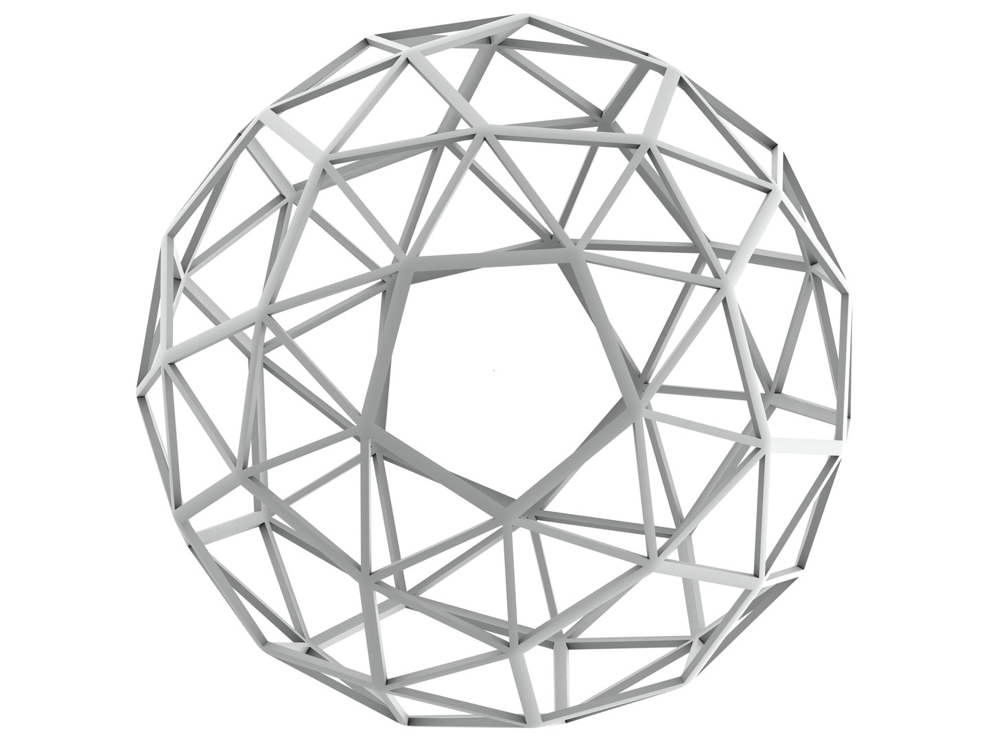 3D Wireframe Shape Snub Dodecahedron - TurboSquid 2176076