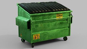 Trash Dumpster - Blender 3D