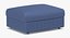 scandinavian ottoman 3D model