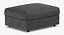 scandinavian ottoman 3D model